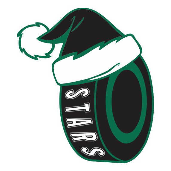 Dallas Stars Hockey ball Christmas hat logo iron on paper